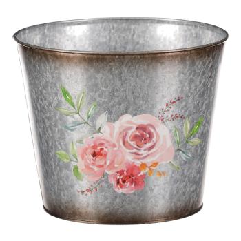 Mască de ghiveci Trandafiri, 18 x 15 x 18 cm, metal