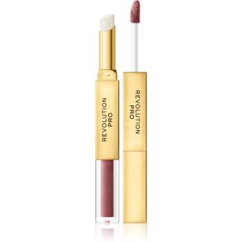 Revolution PRO Supreme Stay 24h Lip Duo ultra matný tekutý rúž s balzamom odtieň Seclusion 2,5 g