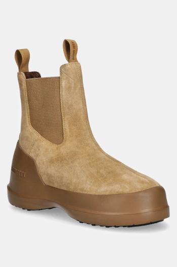 Semišové topánky chelsea Moon Boot MB LUNA CHELSEA SUEDE hnedá farba, 80D2480050 L003