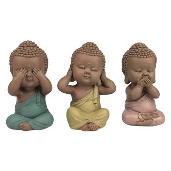 Signes Grimalt  Linda Buddha Set 3 Jednotiek  Sochy Viacfarebná