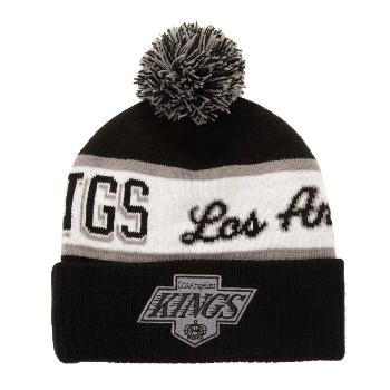 Mitchell & Ness NHL Block Sweep Pom Knit Los Angeles Kings black - UNI