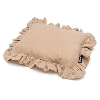 T-tomi Mušelínový vankúšik s volánikom Beige (8595695404599)