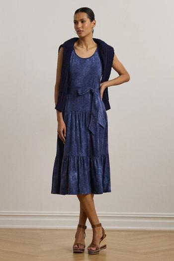 Šaty Lauren Ralph Lauren midi, áčkový strih, 200973602
