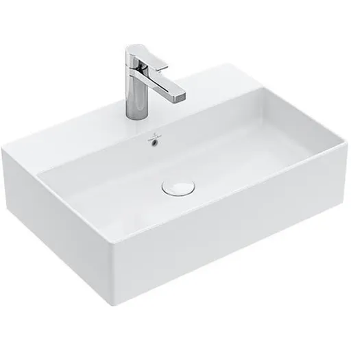 Villeroy & Boch Memento 2.0 drez na dosku 60x42 cm alpská biela stredový otvor pre batériu 4A0760R1