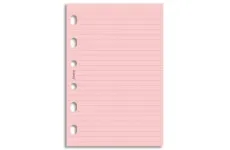 Filofax papier linajkový ružový, 20 listov - vreckový