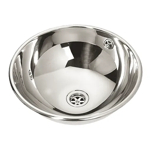 Umývadlo Sanela 38x38 cm nerez bez otvoru pre batériu SLUN45