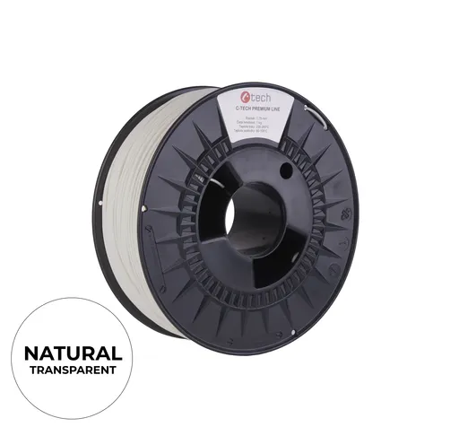C-Tech 3DF-P-PLA1.75-NAT 3D filament, PREMIUM LINE, PLA, natural, 1,75mm, 1kg