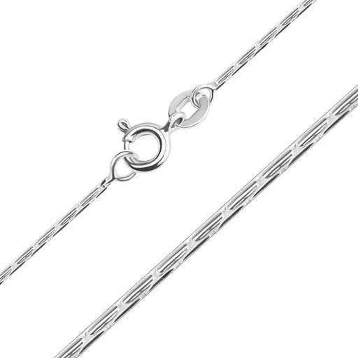 Strieborná retiazka 925 - zaoblená, paličkové články, 1 mm