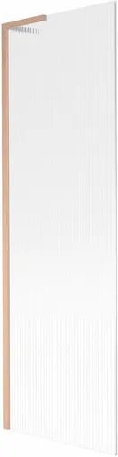 MEXEN/S - Next L vaňová zástena FIX 60 x 150, prúžky, meď kartáčovaná 895-060-000-03-09-65