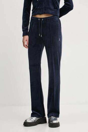 Tepláky Juicy Couture tmavomodrá farba, s nášivkou, JCAPW045
