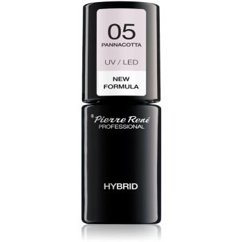 Pierre René Nails Hybrid gélový lak na nechty s použitím UV/LED lampy odtieň No. 5 Pannacotta 6 ml