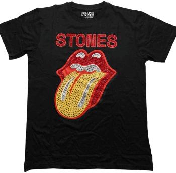 The Rolling Stones Tričko Dia Tongue Unisex Black M