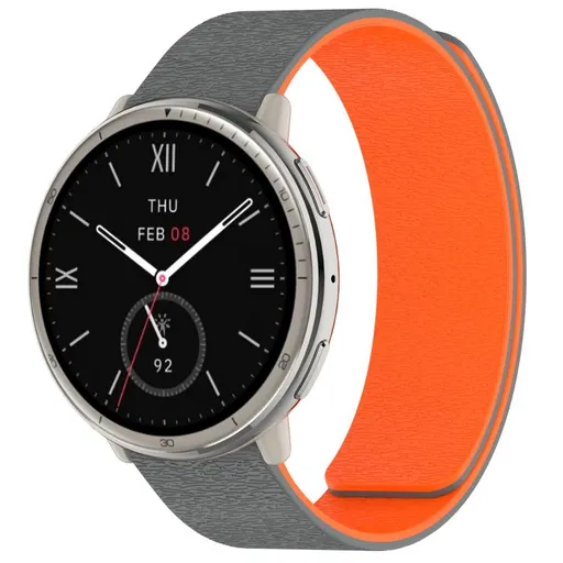 MAGNA-FLEX Náhradný remienok pre Amazfit Active 2 / Active 2 (Square) GREY-ORANGE