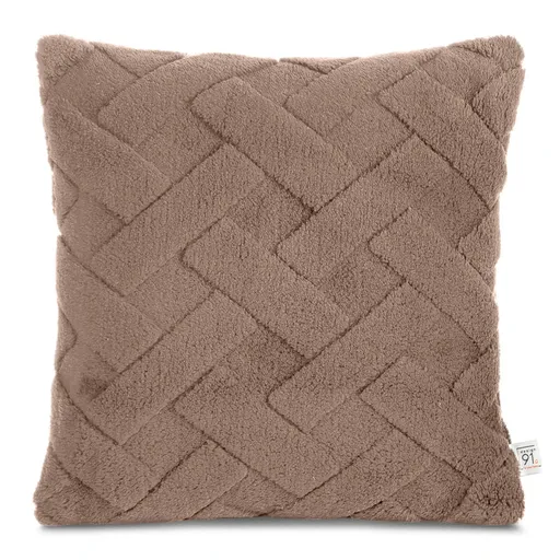 ArtFir Obliečka na vankúš CARO | tmavobéžová 45 x 45 cm