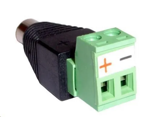 Napájací konektor so svorkovnicou pre zdroj