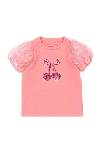 Detské tričko Konges Sløjd BALLERINA TEE ružová farba, KS102648