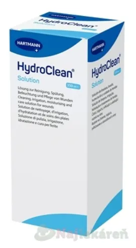 HydroClean Solution roztok na čistenie irigáciu zvlhčovanie a starostlivosť o rany 350ml