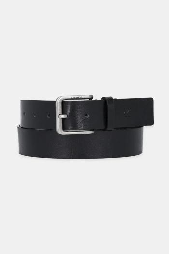 Kožený opasok Calvin Klein čierna farba, LV04G7035G