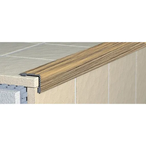 Schodová hrana schodová Havos mat, hliník, dĺžka 90 cm, výška hrany 11 mm, ALSHM990