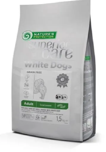 Natures Protection Superior care white dog GF adult Insect small breed granule pre psy 1,5kg
