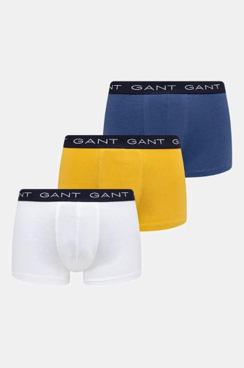 Boxerky Gant 3-pak pánske, žltá farba, 902433003