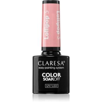 Claresa SoakOff UV/LED Color Lollipop gélový lak na nechty odtieň LOLLIPOP 3 5 g