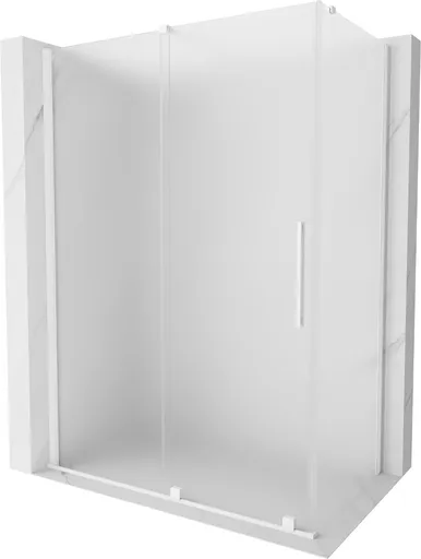 MEXEN/S - Velár sprchovací kút, posuvné dvere 150 x 90, dekor, biela 871-150-090-31-20