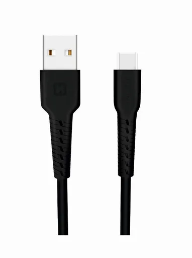 SWISSTEN DÁTOVÝ KÁBEL USB / USB-C 1,0 M ČIERNY