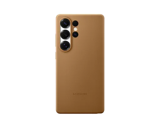 Samsung Ochranný kryt z vegánskej kože pre Galaxy S25 Ultra Brown