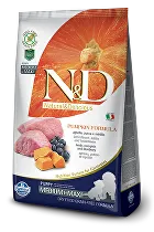 N&D Pumpkin DOG Puppy M/L Lamb & Blueberry 12kg