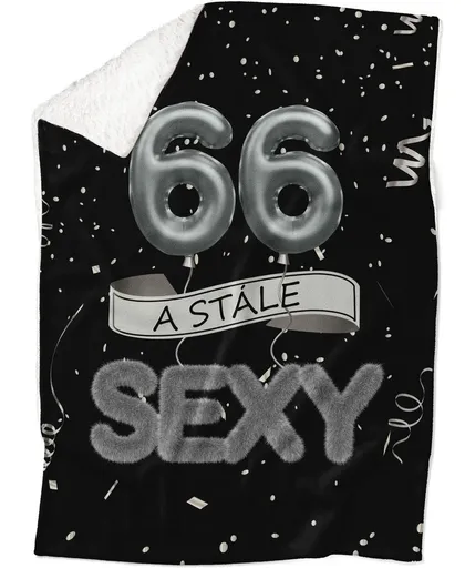 Deka Stále sexy – Čierna (vek: 66, Podšitie baránkom: ÁNO)