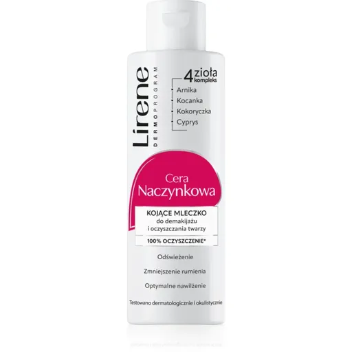 Lirene Redness vyživujúce čistiace mlieko na tvár a oči 200 ml