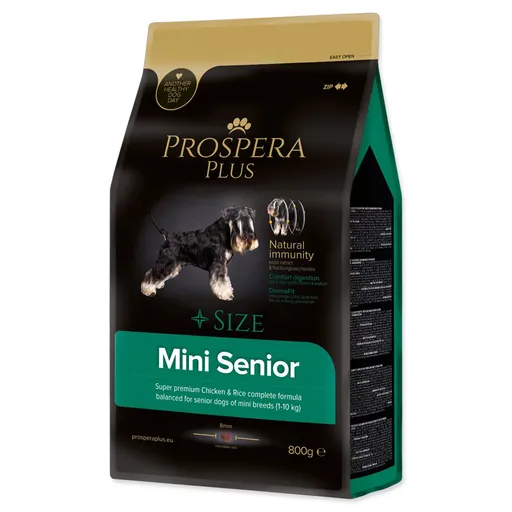 Krmivo Prospera Plus Mini Senior kura s ryžou 0,8kg