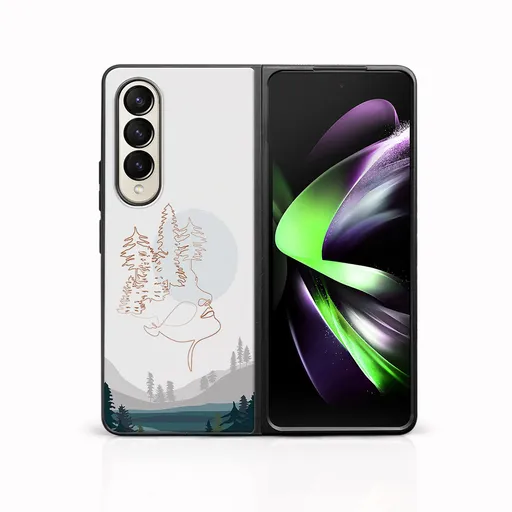 MY ART Ochranný kryt pre Samsung Galaxy Z Fold 3 5G LAKE (192)