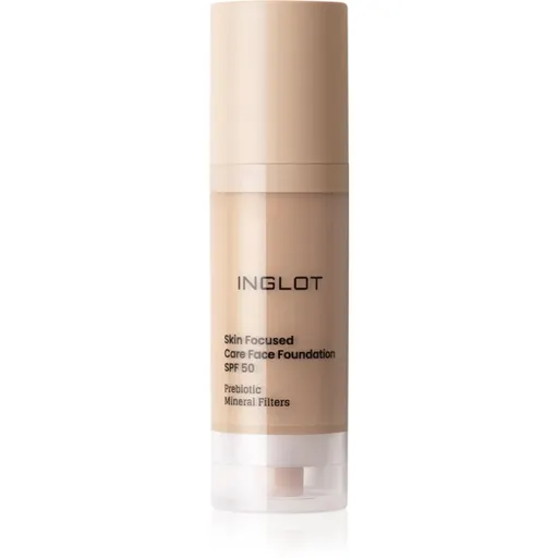 Inglot Skin Focused Care Face Foundation SPF 50 krycí make-up SPF 50 odtieň 306 Medium Beige 30 ml