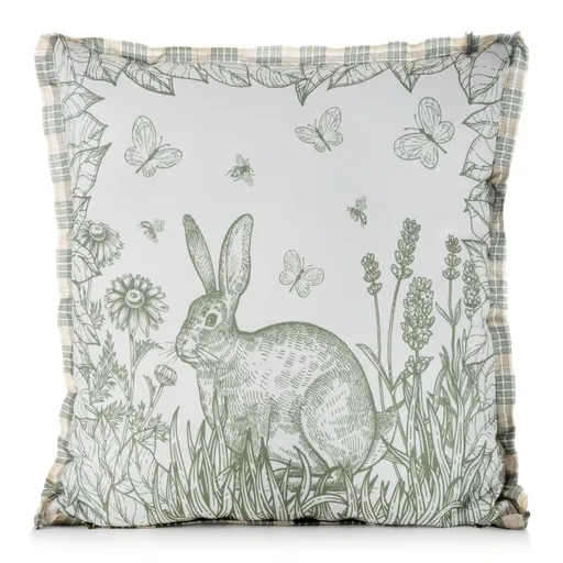 ArtFir Veľkonočná obliečka na vankúš EASTER 61 | krémová/zelená 45 x 45 cm