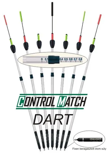 Cralusso plavák control match with dart - 4 g