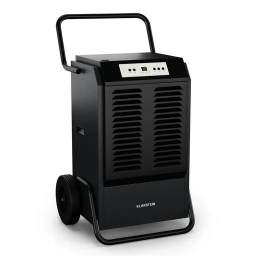 Klarstein DuraDry 90L odvlhčovač vzduchu, 90 l/deň, 120-180 m², nehrdzavejúca oceľ, mobilný, 450 m³/h