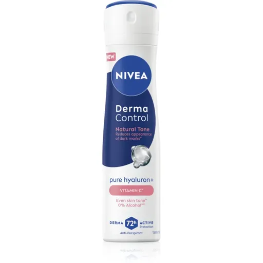 NIVEA Derma Control Natural Tone antiperspirant v spreji proti tmavým škvrnám 150 ml