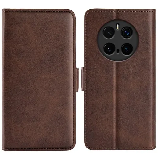 SIDE Peňaženkové puzdro pre Honor Magic7 Pro 5G tmavohnedé