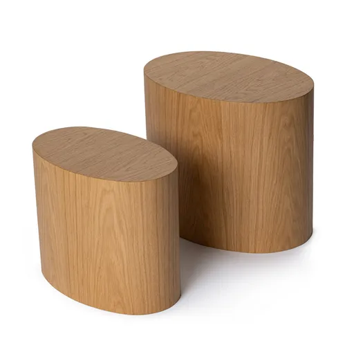Odkladací stolík Elipse Set Oak, 2 ks