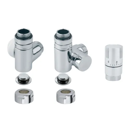 Termostatická sada ISAN uhlová ľavá biela O39BUCL171