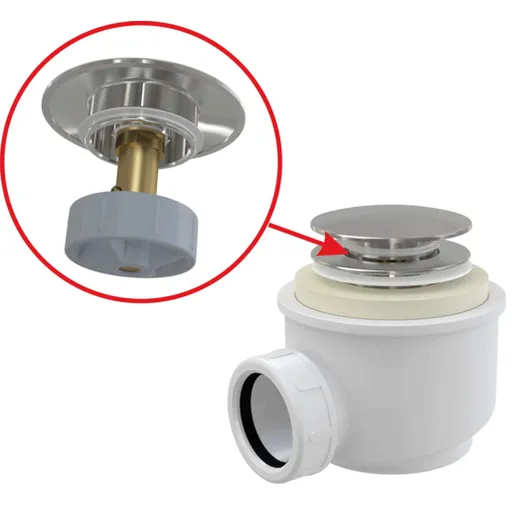 Vaňová odtoková súprava Alca Click / Clack kov A465C50