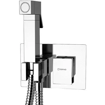 SAPHO LATUS podomietková batéria s bidetovou sprchou, hranatá, chróm 1102-07