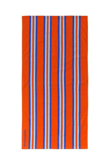 Detský bavlnený uterák Tinycottons STRIPES TOWEL oranžová farba, SS25-379