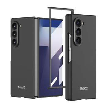 GKK Plastový kryt so sklom pre vonkajší displej Samsung Galaxy Z Fold7 5G čierny