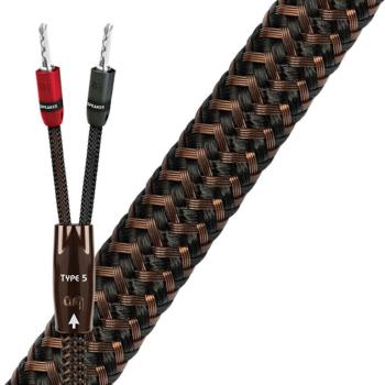 AudioQuest Type 5 3 m Čierna Hi-Fi Reproduktorový kábel
