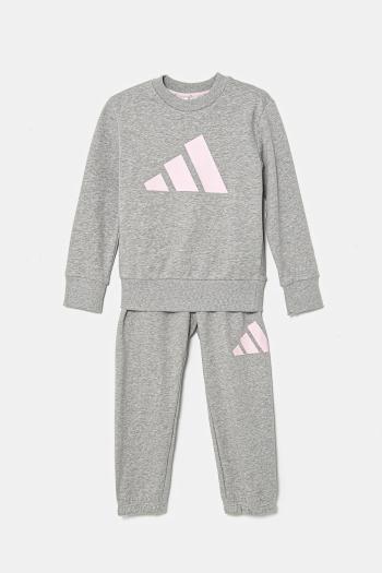 Detská tepláková súprava adidas šedá farba, JD2103