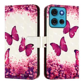 ART Peňaženkový kryt pre Motorola Moto G75 5G PINK BUTTERFLY