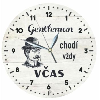 Bohemia Gifts Drevené hodiny - Gentleman, 24 cm